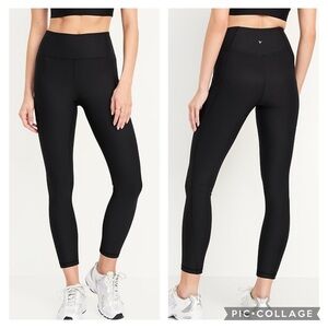 Old Navy Active High-Waisted PowerSoft High Rise Leggings Green Sz 3X